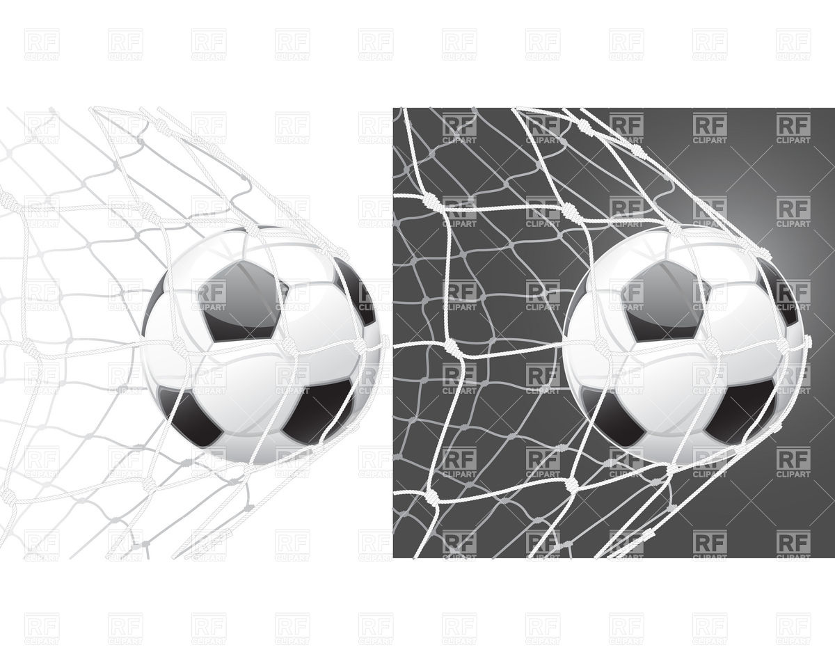 Score A Goal, Soccer Ball And Stretched Net Vector Image Of Sport 1200x960 Score A Goal, Soccer Ball And Stretched Net Vector Image Of Sport