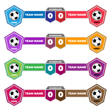 Scoreboard Elements Design For Football And, Soccer, Scoreboard 360x360 Scoreboard Elements Design For Football And, Soccer, Scoreboard