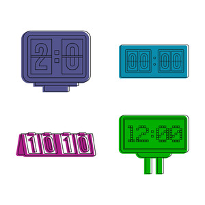 Table Score Icon Set Color Outline Set Of Table Score Vector 300x300 Table Score Icon Set Color Outline Set Of Table Score Vector