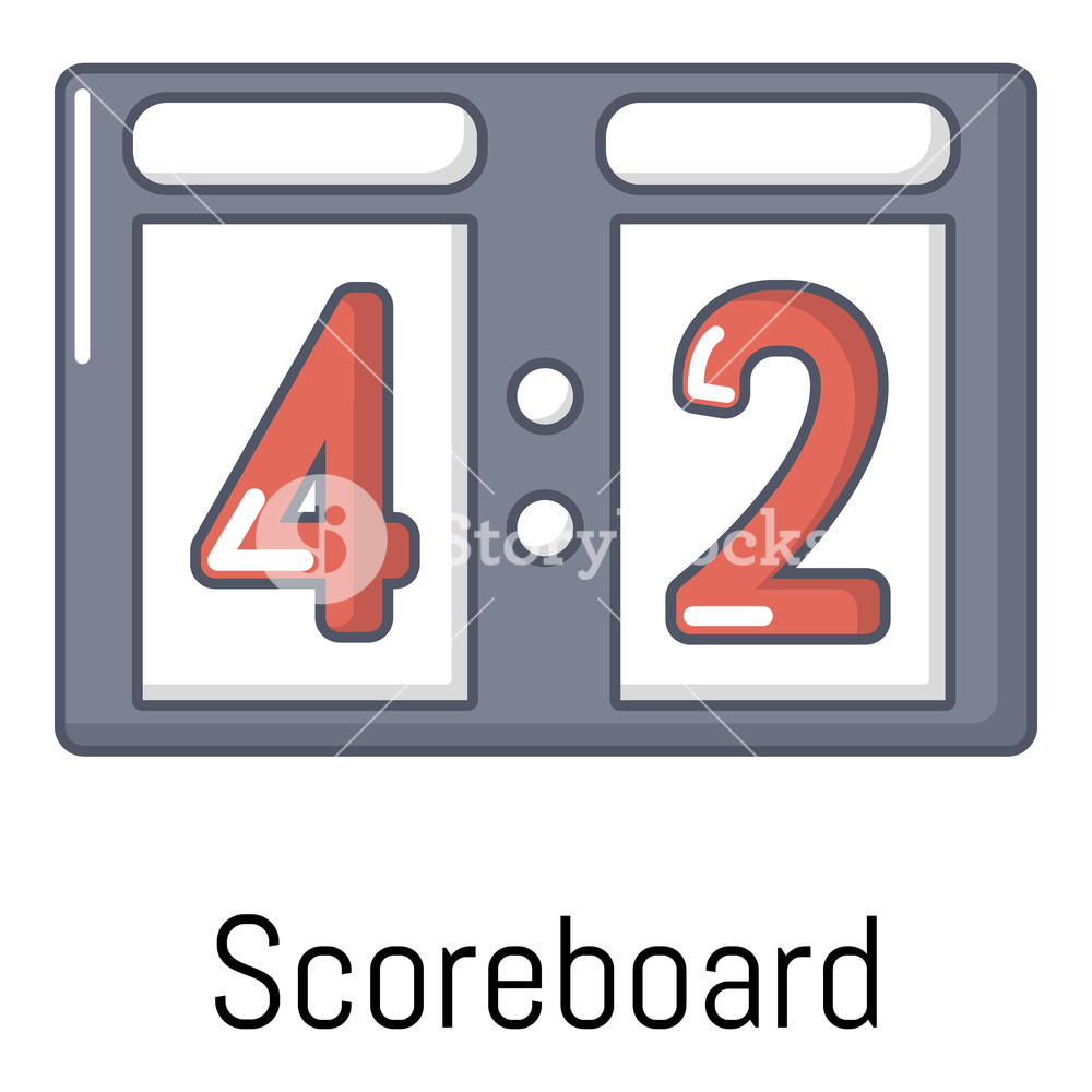 1000x1000 Scoreboard Icon Cartoon Illustration Of Scoreboard Vector Icon