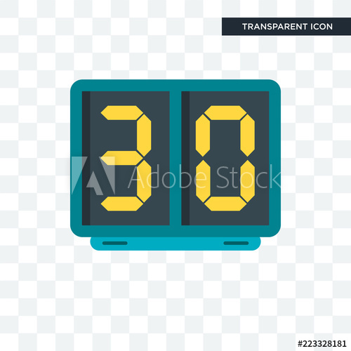 500x500 Scoreboard Vector Icon Isolated On Transparent Background