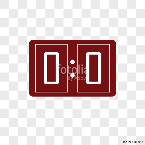500x500 Scoreboard Vector Icon On Transparent Background, Scoreboard Icon