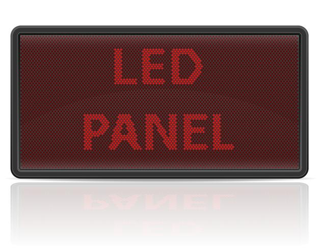 630x490 Led Panel Digital Scoreboard Vector Illustration