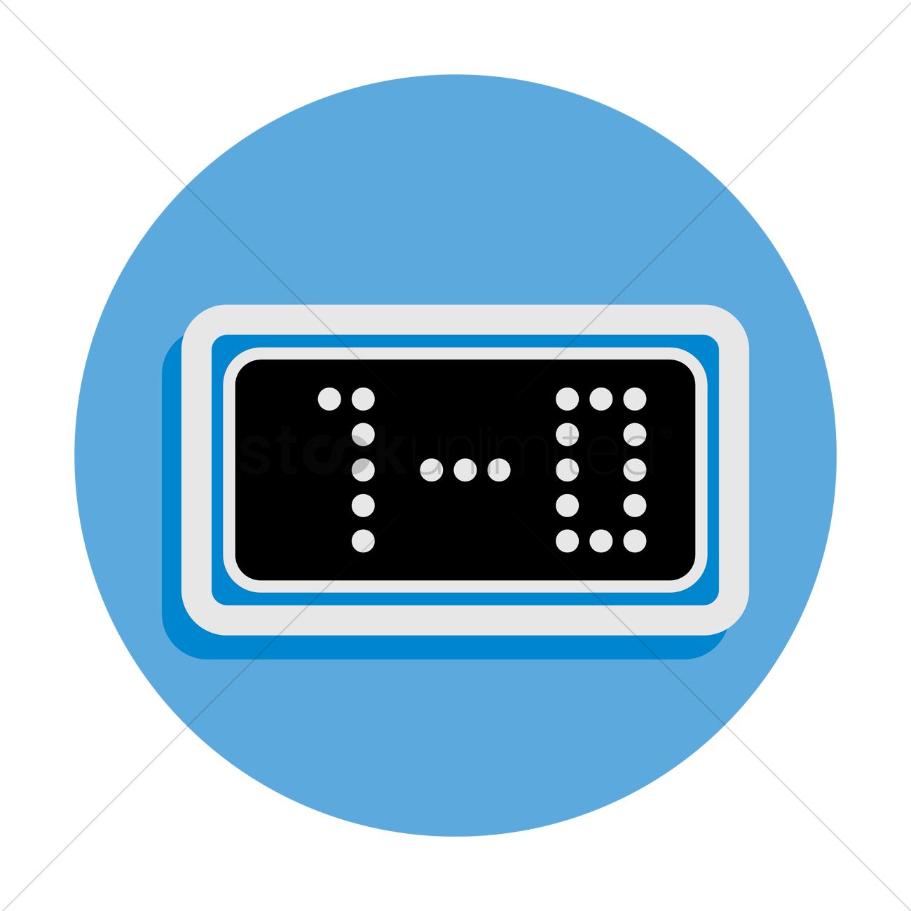 1300x1300 Digital Scoreboard Vector Image