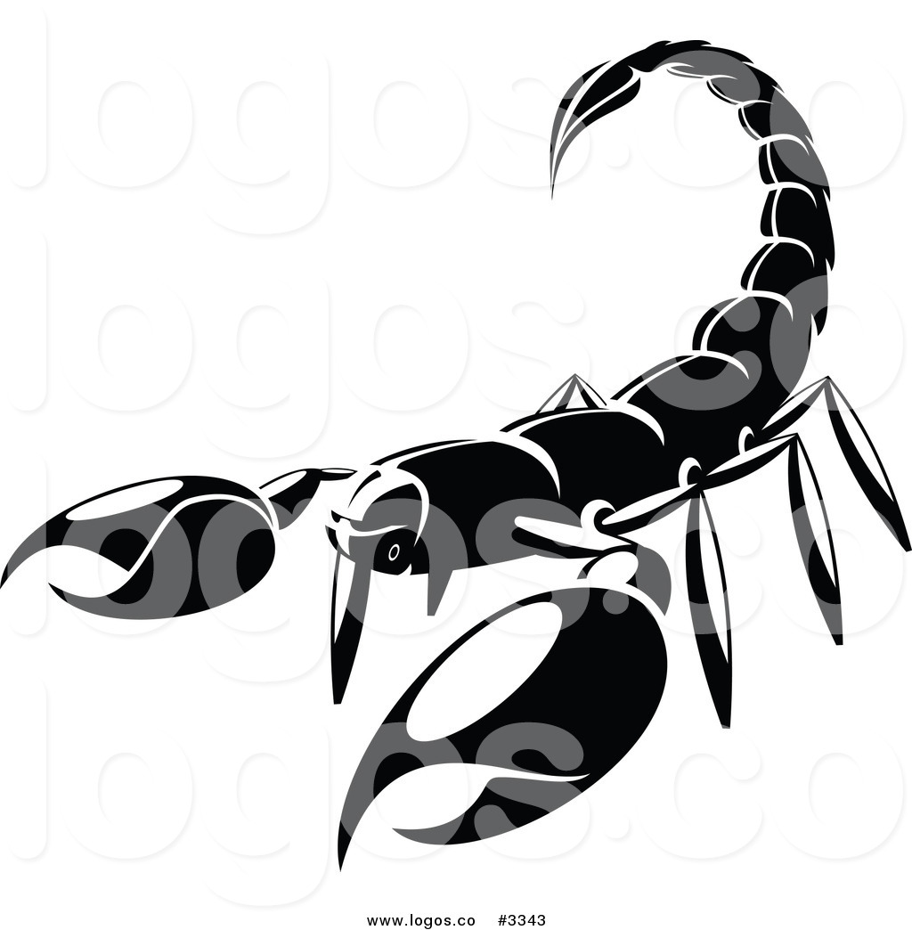 1024x1044 Royalty Free Vector Of A Black Scorpion Logo
