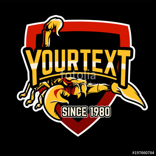 500x500 Scorpion Logo Badge Stock Image And Royalty Free Vector