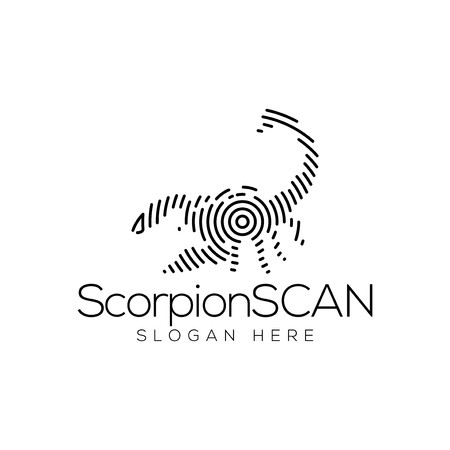 450x450 Scorpion Scan Technology Logo Vector Element Animal Technology