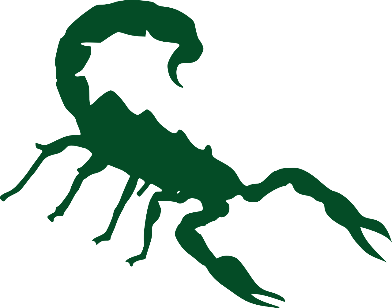 1280x1005 Scorpion, Silhouette, Black, Insect, Isolated