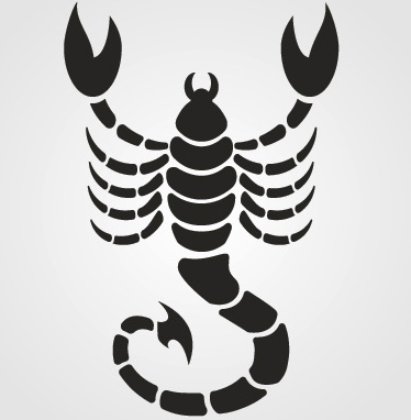 374x382 Scorpion Silhouette Vector Set Free Vector In Encapsulated