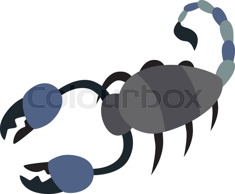 800x661 Scorpion Yellow Silhouette Tattoo Stock Vector Colourbox