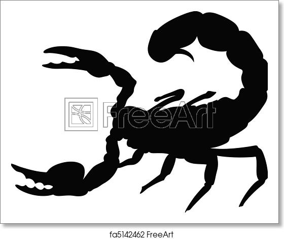 560x470 Free Art Print Of Scorpion Vector Silhouettes Freeart