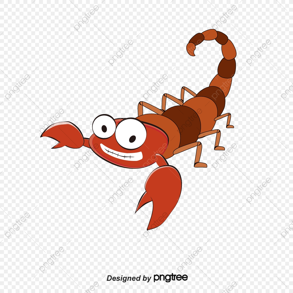 1200x1200 Cartoon Frowned Scorpion, Vector Png, Scorpion, Frowned Scorpion
