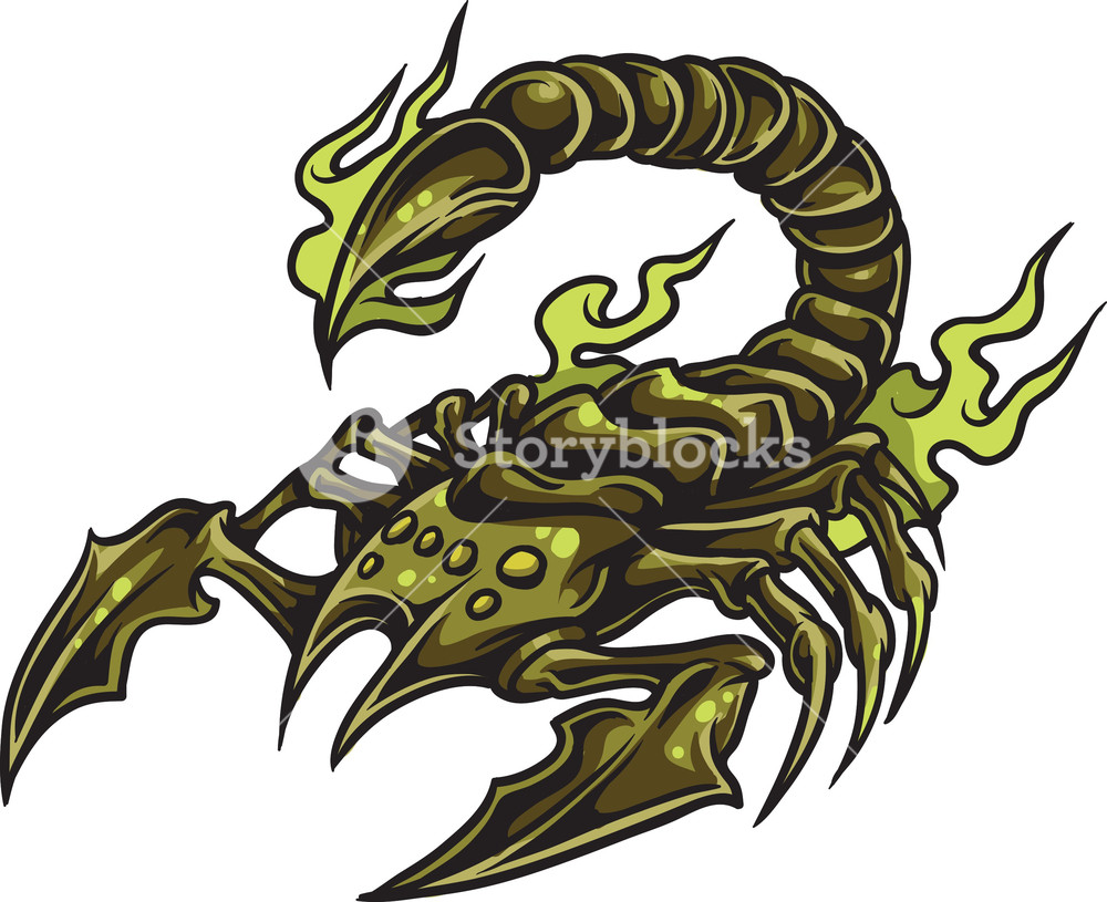 1000x815 Scorpion Vector Element Royalty Free Stock Image
