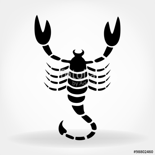 500x500 Scorpion Vector Stock Image And Royalty Free Vector