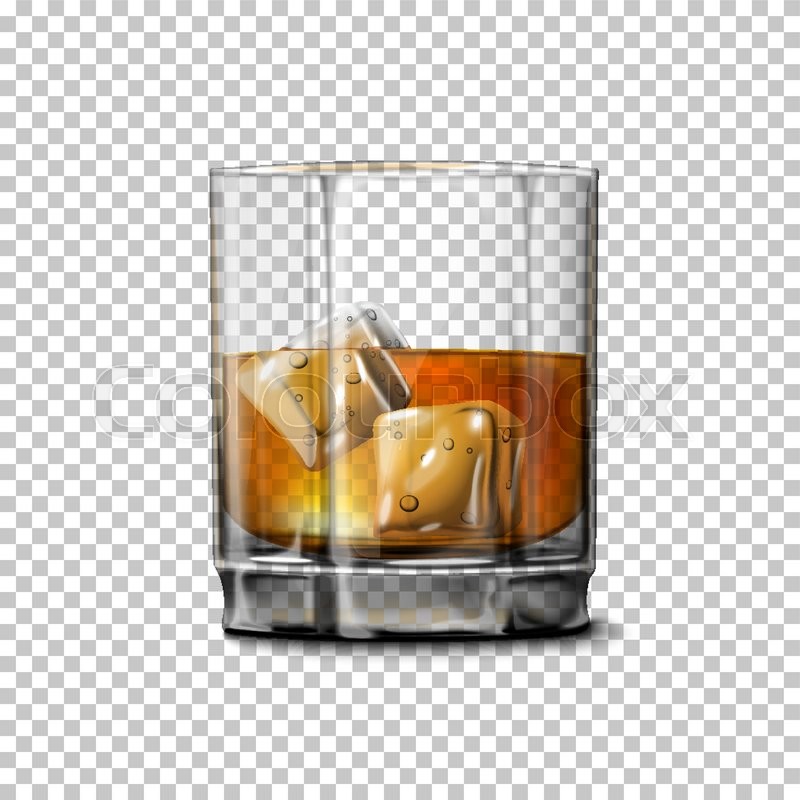 800x800 Transparent Realistic Vector Glass Stock Vector Colourbox