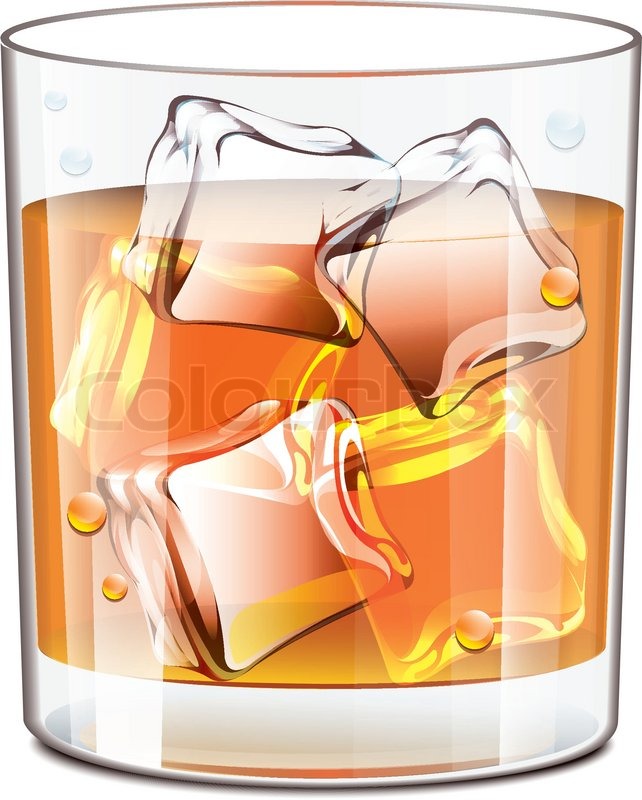 642x800 Whiskey Glass Stock Vector Colourbox