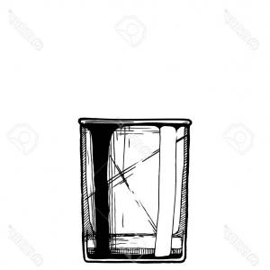 300x300 Whiskey Glass Hand Drawn Drink Vector Wallkeeper