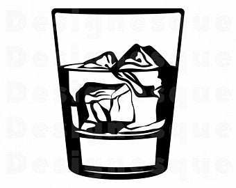 340x270 Whiskey Glass Vector Etsy