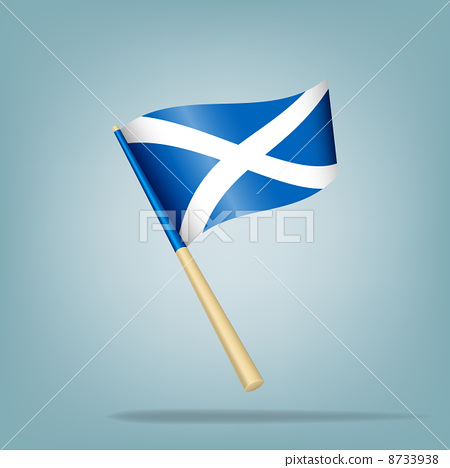 450x468 Scotland Flag, Vector Illustration