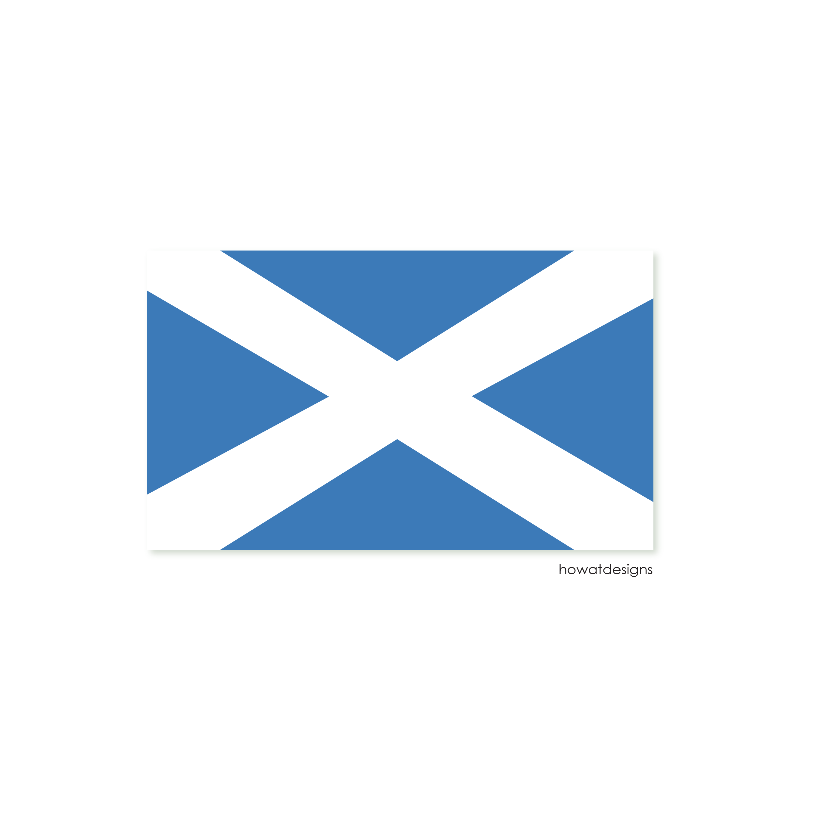 2700x2700 Cute Fun Scottish Emoji Flag Saltire Vector Illustration