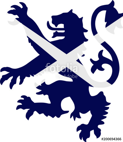 432x500 Scottish Lion Rampant Stock Image And Royalty Free Vector