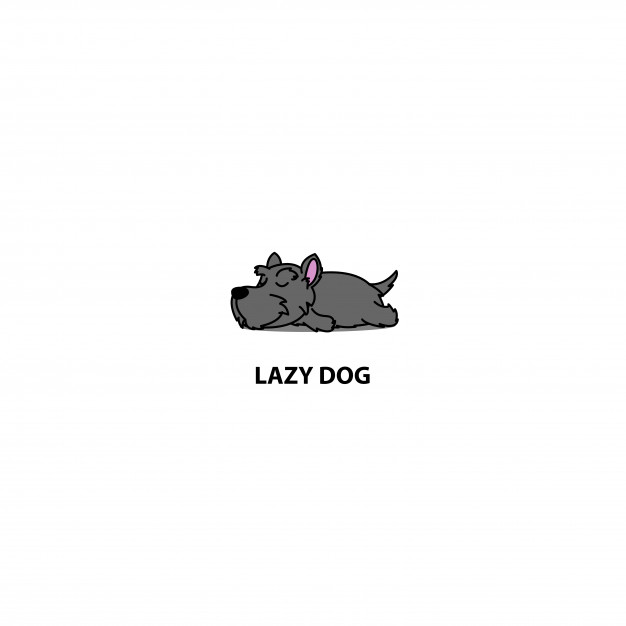 626x626 Lazy Scottish Terrier Puppy Sleeping Icon Vector Premium Download