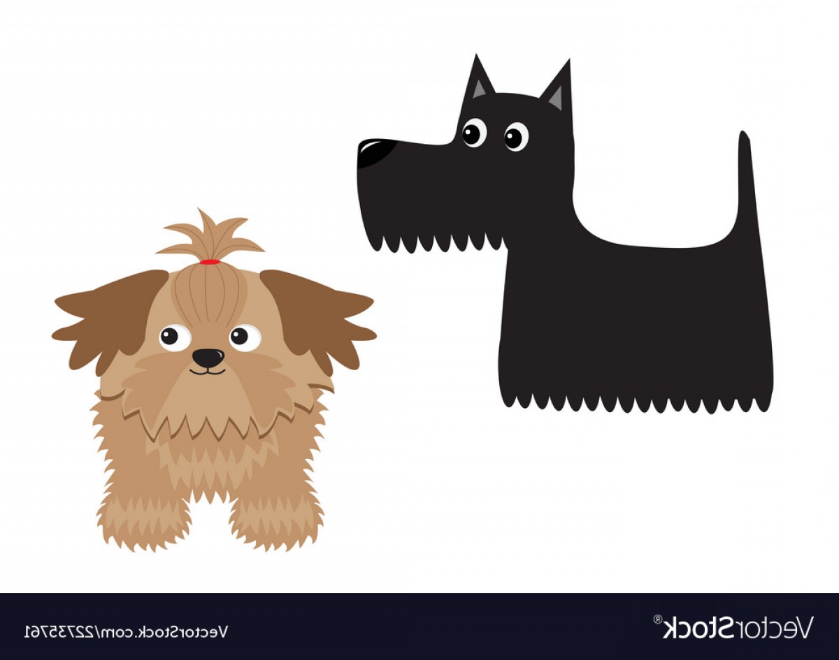 1200x945 Scottish Terrier Black Dog Scottie Puppy Shih Tzu Vector Geekchicpro