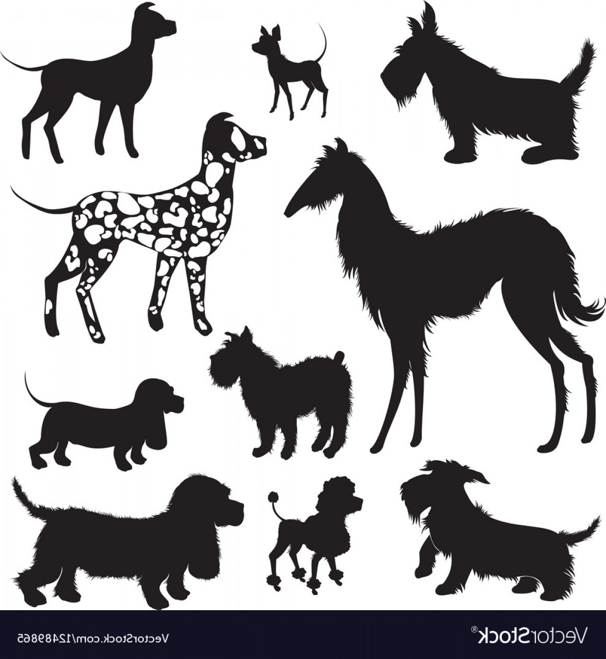 1192x1296 Set Of Of Dogs Silhouettes Scottish Terrier Vector Soidergi