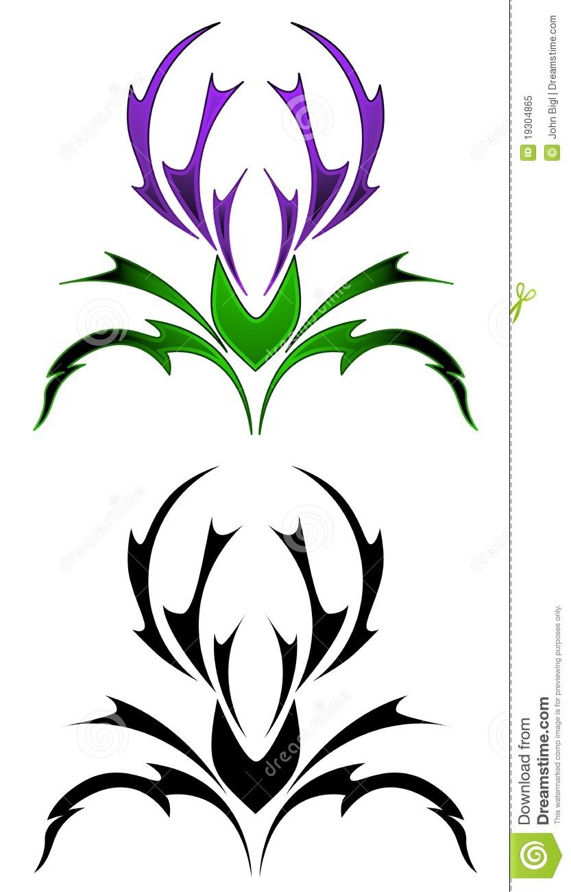 833x1300 Stylized Or Realistic Thistles Thistle Tattoo, Scottish