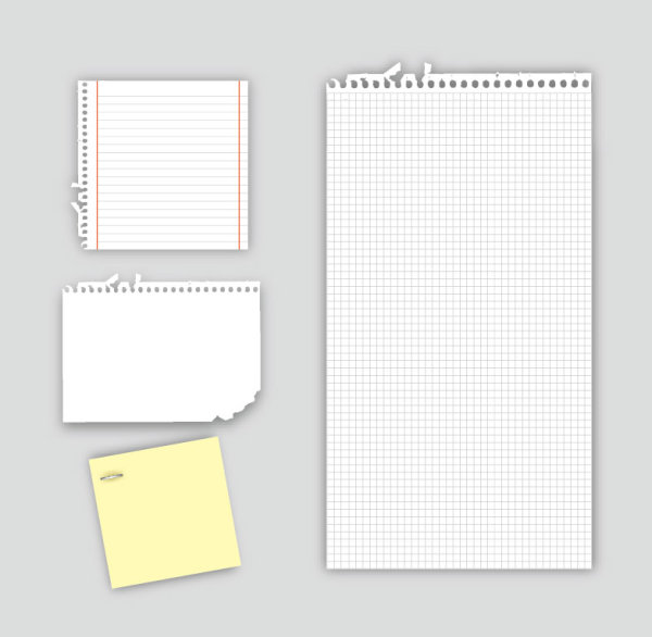 600x586 Designer Blank Paper Vector