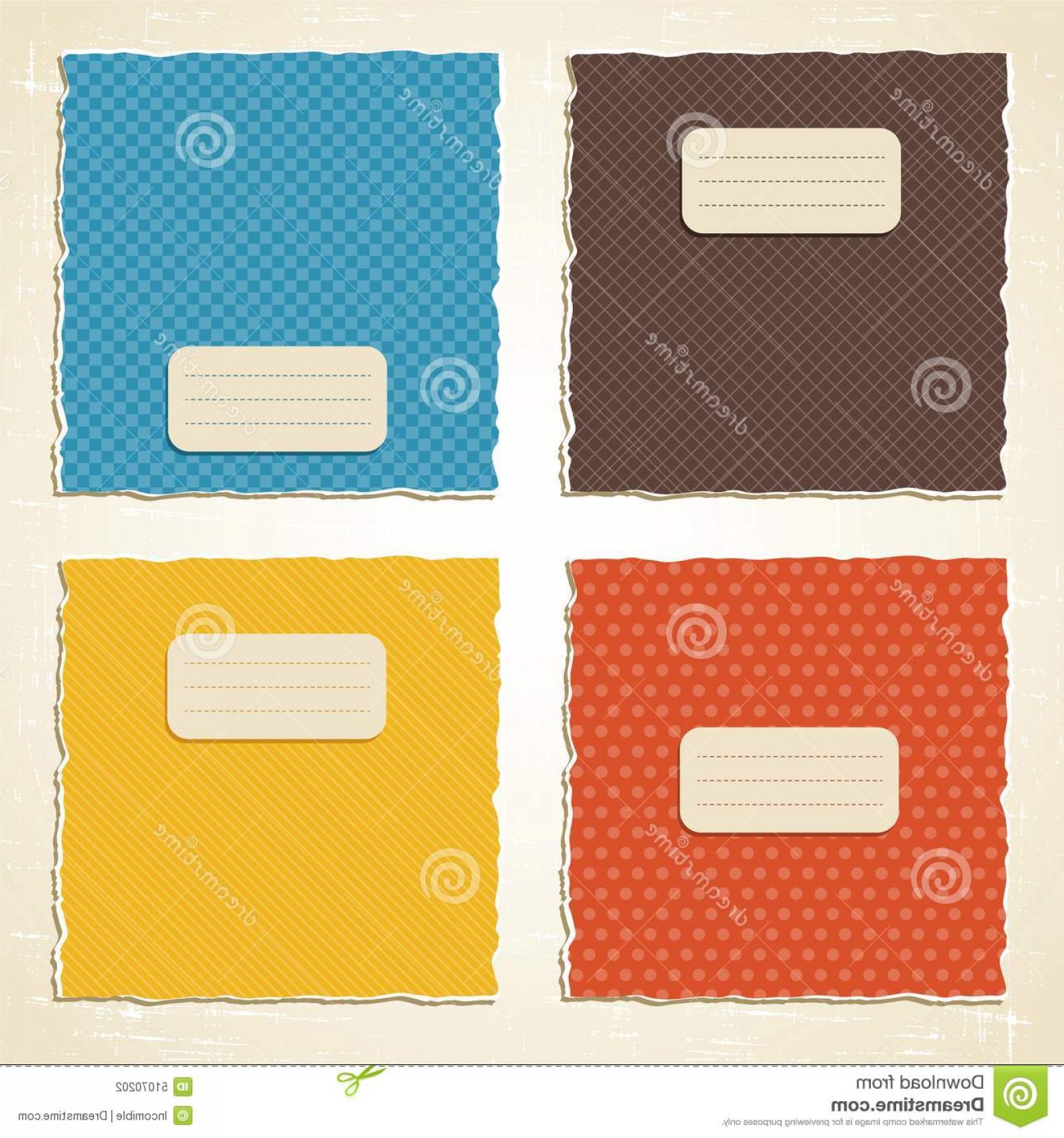 1560x1668 Stock Illustration Torn Scratch Paper Vintage Background Vector