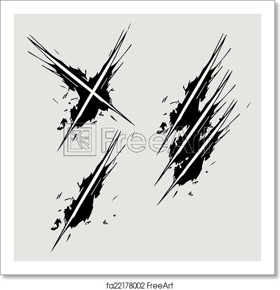 561x581 Free Art Print Of Scratch Vector Freeart