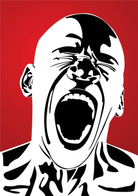 452x639 Anger Pain Terror Scream Vector Free Download