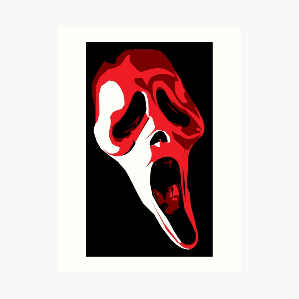 1000x1000 Scream Vector Art Art Print