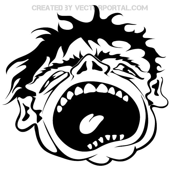 660x660 Scream Free Vector