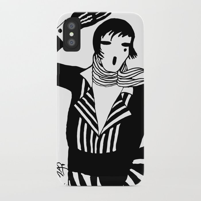 700x700 The Female Scream, Black And White Vector Art Iphone Case