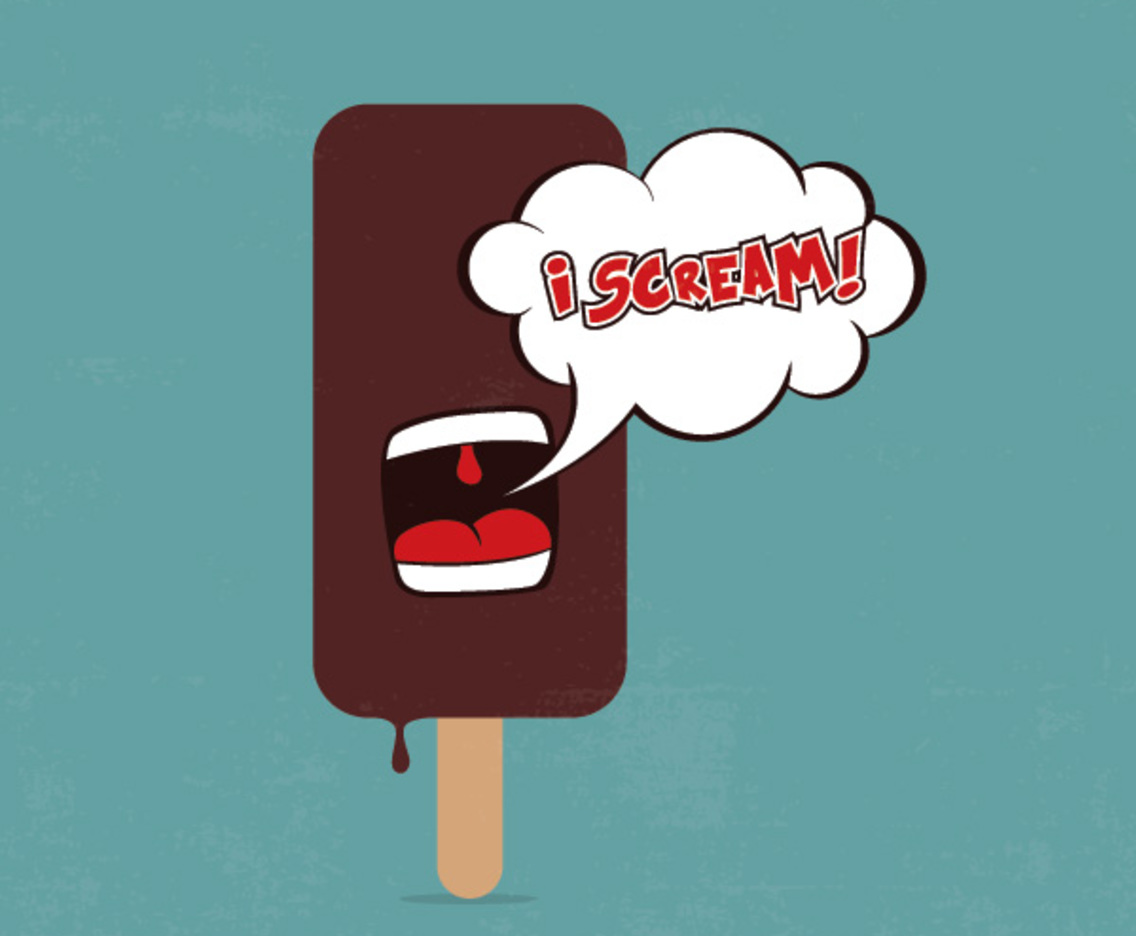 1136x936 I Scream Vector Art Graphics