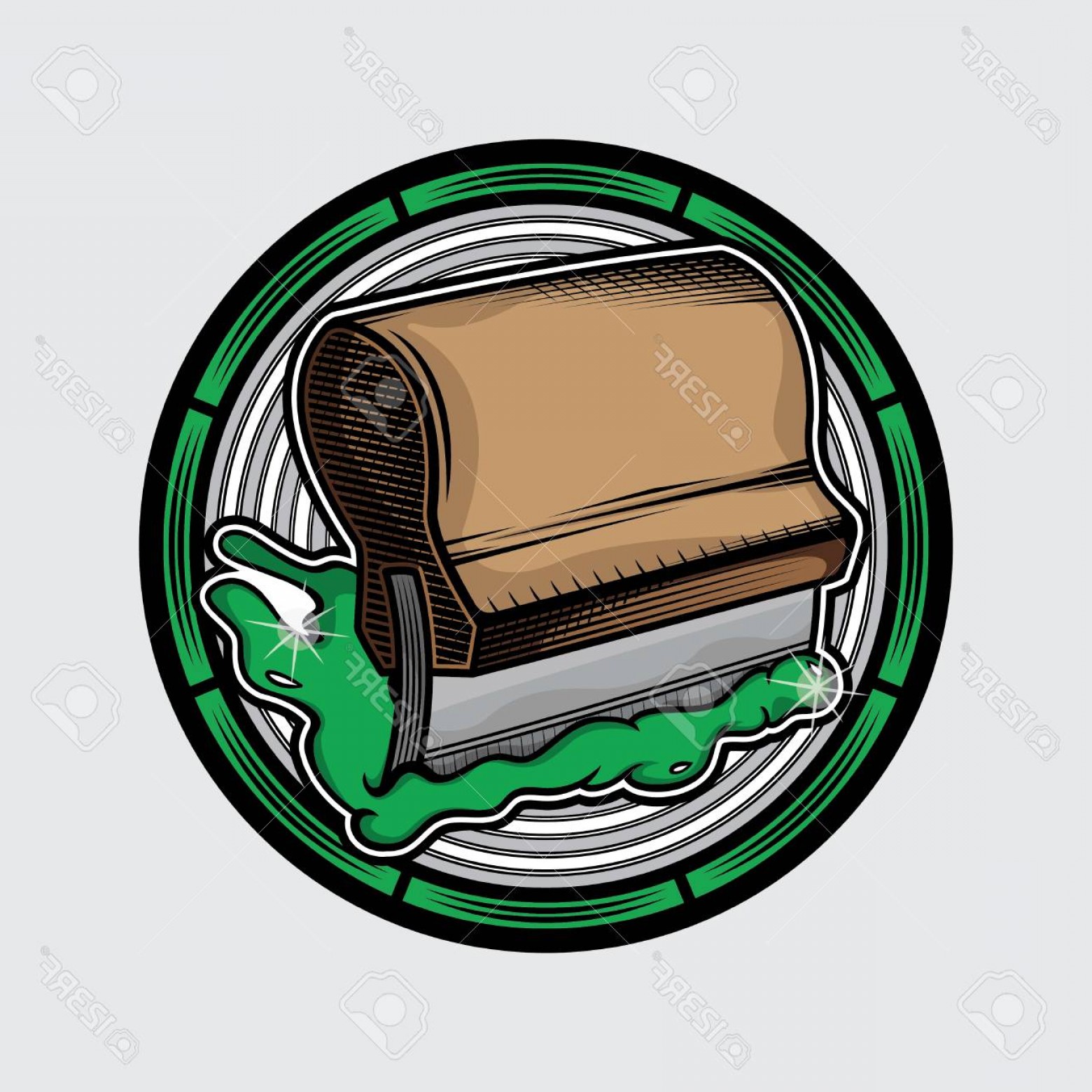 1560x1560 Screen Printing Vector Clip Art Handandbeak