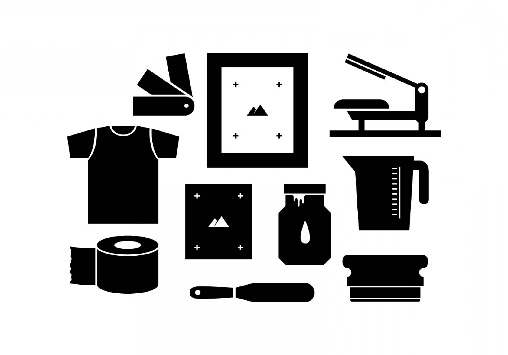 1680x1176 Free Silhouette Screen Printing Icon Vector Soidergi