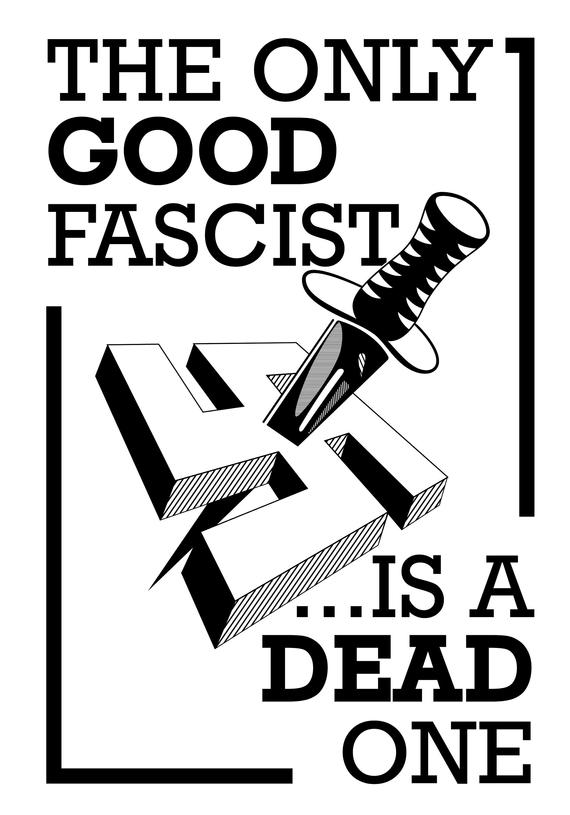 570x815 The Only Good Fascistis A Dead Vector Etsy