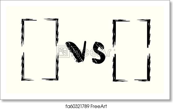 560x355 Free Art Print Of Versus Template Vs Screen Vector Illustration