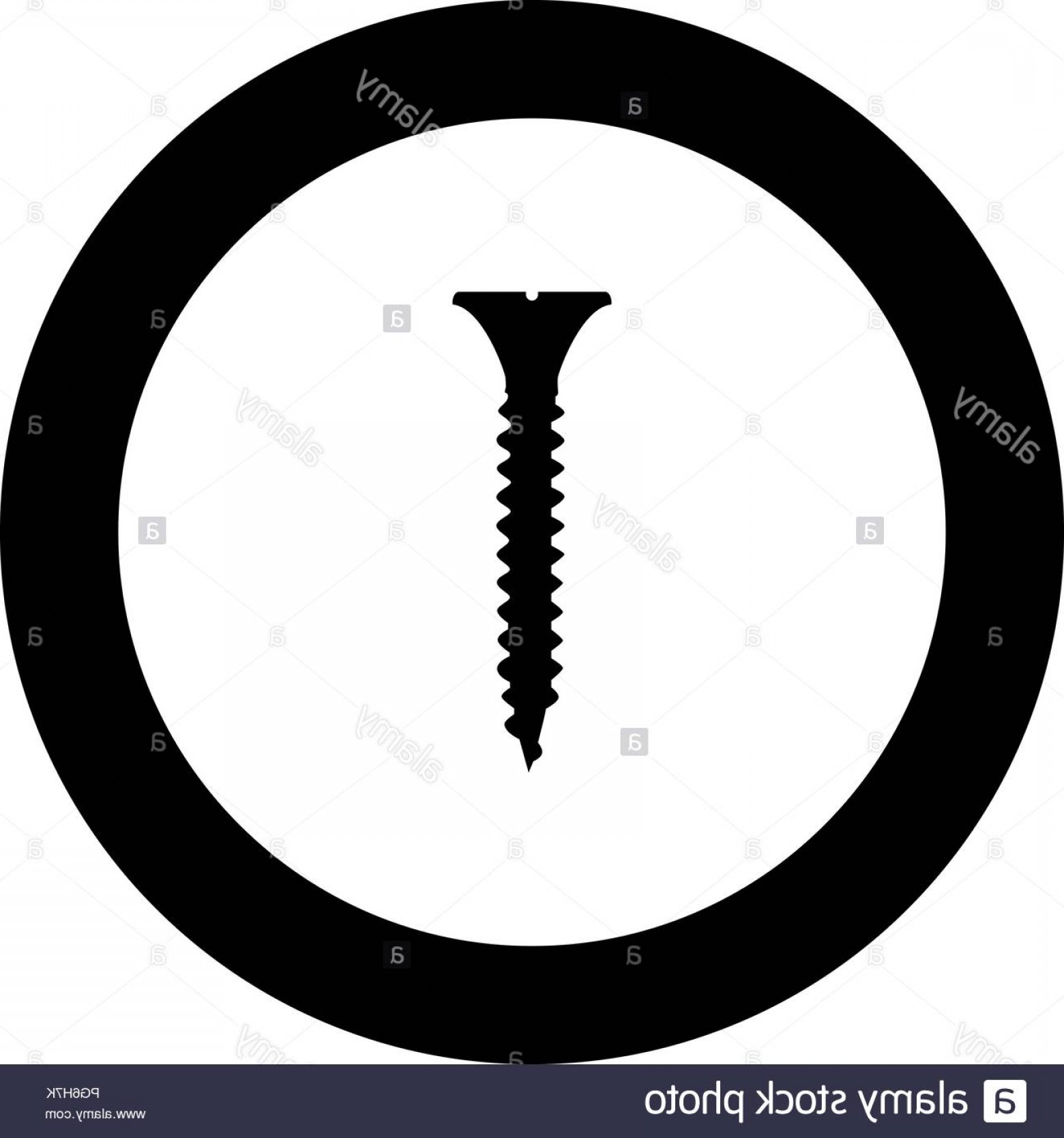 1560x1668 Screw Icon Black Color In Round Circle Vector I Image Newwaysys