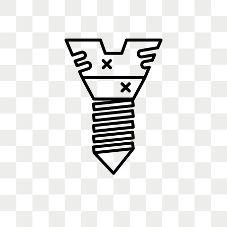 450x450 Screw Vector Icon Isolated On Transparent Background, Screw Logo