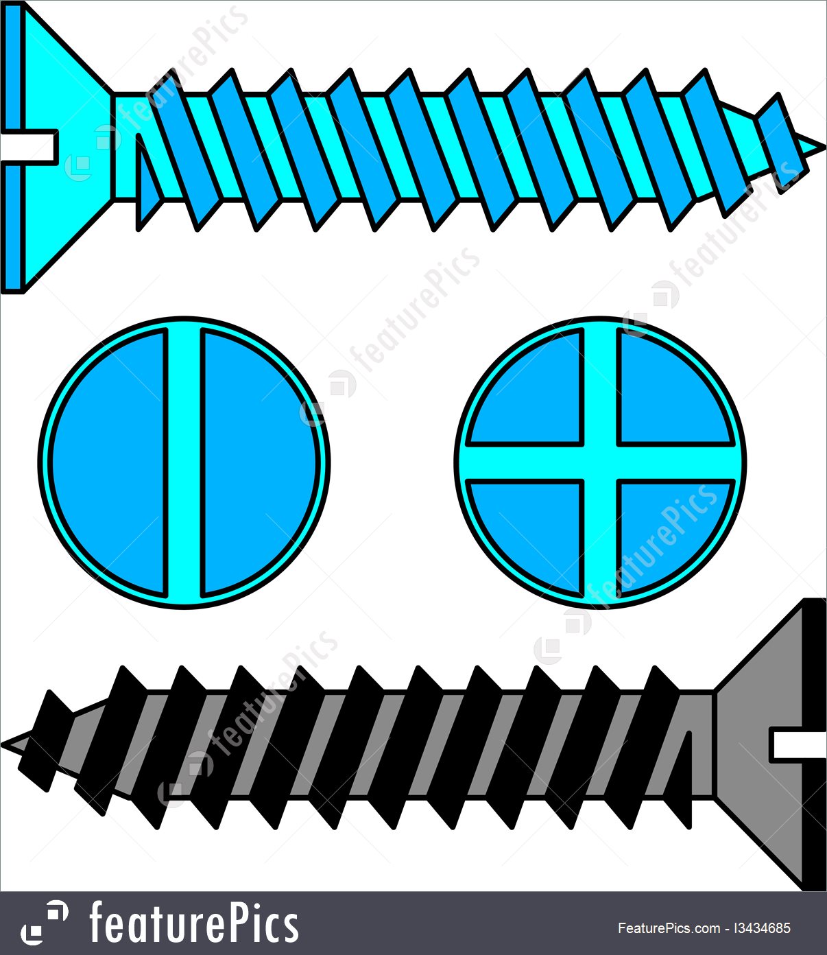 1206x1392 Stainless Steel Screw Vector