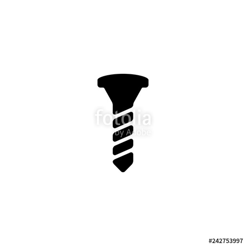 500x500 Screw Icon Vector Screw Vector Graphic Illustration Stock Image