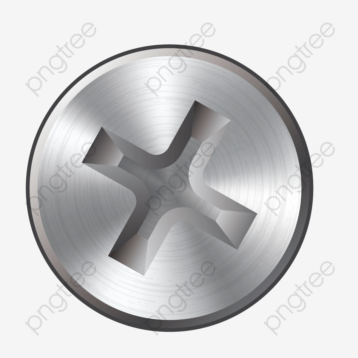 1200x1200 Metal Cross Vector Screw Nut, Cross Vector, Screw Vector, Metal