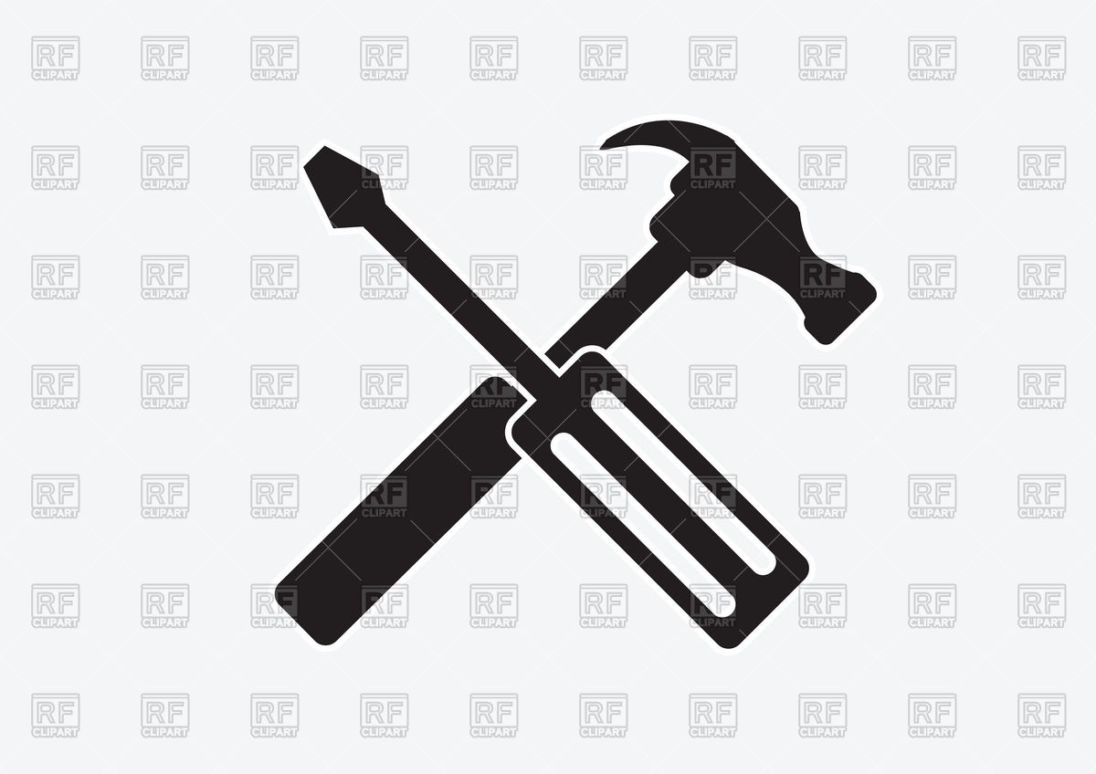 Cross Screwdriver And Hammer Icon 1200x848 Cross Screwdriver And Hammer Icon