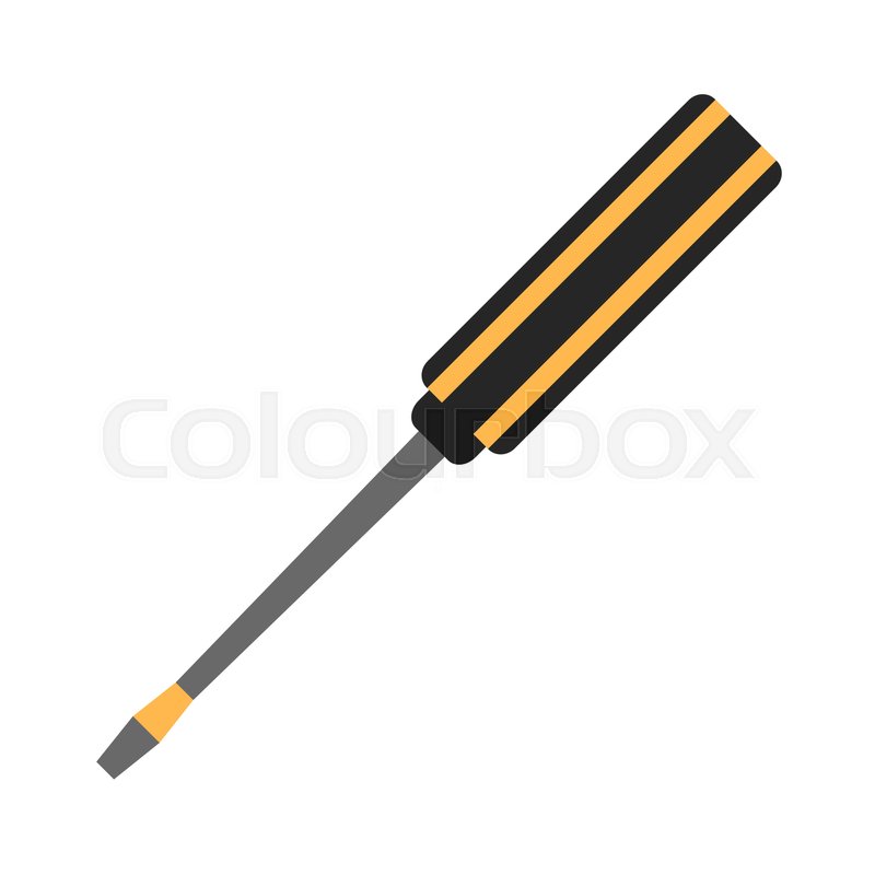 Screwdriver Vector Flat Icon Stock Vector Colourbox 800x800 Screwdriver Vector Flat Icon Stock Vector Colourbox