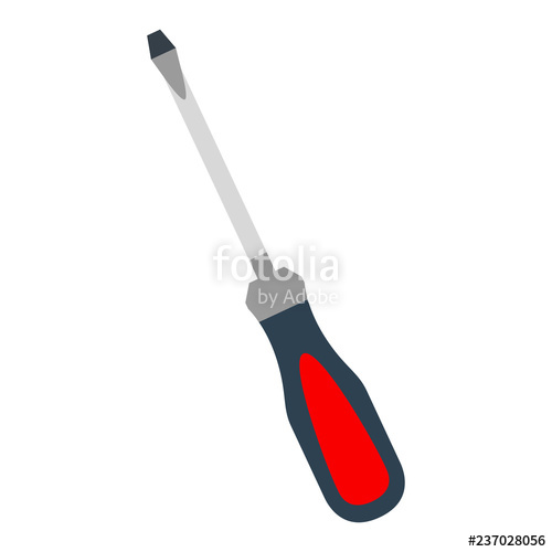 Screwdriver Vector Illustration Tool Stock Image 500x500 Screwdriver Vector Illustration Tool Stock Image