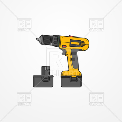 Typical Electric Cordless Screwdriver Vector Image Of Industrial 400x400 Typical Electric Cordless Screwdriver Vector Image Of Industrial